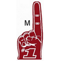 Stock Maroon #1 Foam Hand Mitt